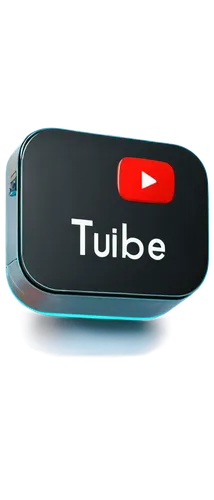 YouTube icon, colorful logo, rounded corners, glossy finish, 3D effect, bright lighting, shallow depth of field, centered composition, white background, transparent, high-resolution, modern design, sl