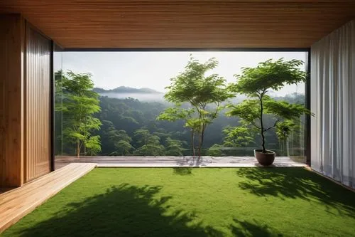 ryokan,japanese zen garden,japanese-style room,landscaped,home landscape,roof landscape,zen garden,japan garden,3d rendering,green living,render,dojo,amanresorts,green landscape,virtual landscape,grass roof,veranda,kyoto,landscape background,forest house,Illustration,Japanese style,Japanese Style 10