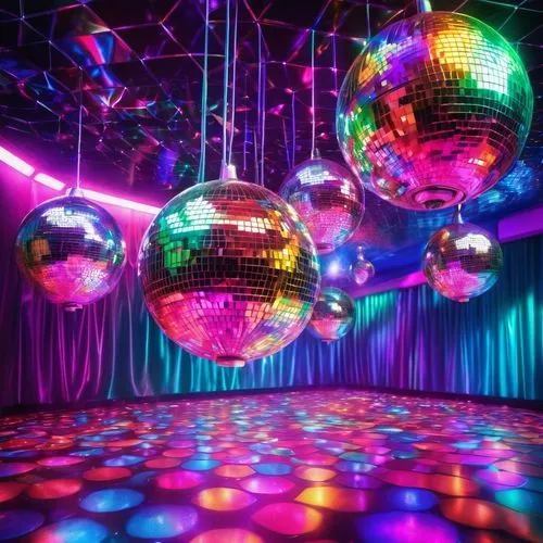 disco,disco ball,discotheque,discotheques,prism ball,dancefloor,mirror ball,christmas balls background,nightclub,dancefloors,mirrorball,party lights,colored lights,party decoration,christmas balls,glass balls,eurodisco,ballroom,party decorations,clubbing,Illustration,Realistic Fantasy,Realistic Fantasy 38