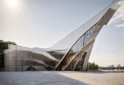 the unusual architecture is designed around a large structure,libeskind,philharmonie,soumaya museum,bjarke,futuristic art museum,tempodrom,Architecture,General,Modern,Geometric Harmony