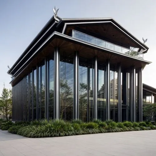 glass facade,glass building,structural glass,hahnenfu greenhouse,timber house,folding roof,modern architecture,dunes house,frame house,mclaren automotive,cube house,metal cladding,outdoor structure,frisian house,cubic house,modern house,home of apple,glass facades,archidaily,metal roof,Architecture,Commercial Building,Futurism,Futuristic 16