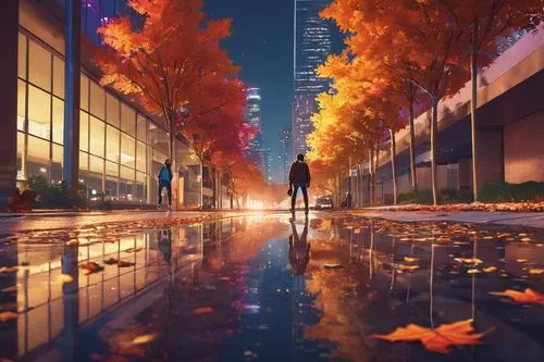 autumn background,autumn walk,autumns,the autumn,reflexed,autumn scenery,autumn,one autumn afternoon,autumn morning,autumn frame,autuori,fall,autumn day,autumn light,autumn theme,beautiful wallpaper,world digital painting,reflection,in the autumn,autumn sky,Illustration,Vector,Vector 19