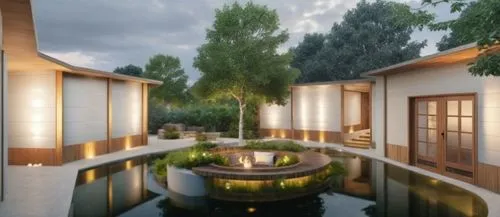 piso duro,landscape design sydney,3d rendering,landscape designers sydney,garden design sydney,asian architecture,render,huzhou,landscaped,renderings,3d rendered,luxury property,bamboo plants,3d rende