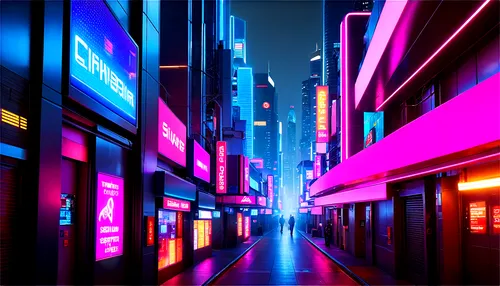 shinjuku,cybercity,akihabara,tokyo,neons,neon arrows,tokyo city,neon lights,ikebukuro,akiba,neon light,neon,cyberscene,cyberpunk,neon sign,alley,colored lights,vapor,colorful city,kabukicho,Conceptual Art,Sci-Fi,Sci-Fi 26