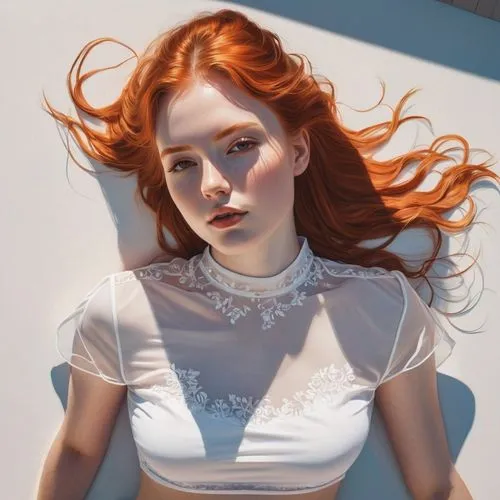 solar,jingna,redhead,digital painting,redheads,heatherley,flo,redhair,orange,red head,redhead doll,creamsicle,rousse,chastain,photorealist,adagio,triss,macniven,fantasy portrait,gradient mesh,Conceptual Art,Fantasy,Fantasy 32