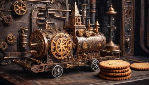 steampunk gears,clockmaker,wooden toys,wooden cable reel,steampunk,mechanical puzzle,wooden toy,cog,scientific instrument,old calculating machine,steam engine,gingerbread maker,gears,crypto mining,wooden wheel,watchmaker,machinery,cogs,cogwheel,cog wheels,Conceptual Art,Fantasy,Fantasy 25