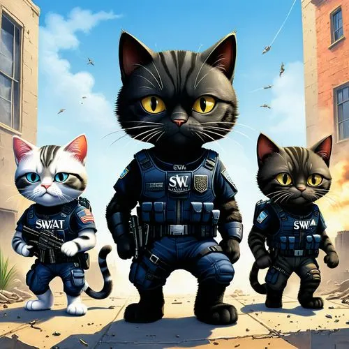 lapd,police force,mercenaries,police uniforms,swat,enforcers,Illustration,American Style,American Style 02