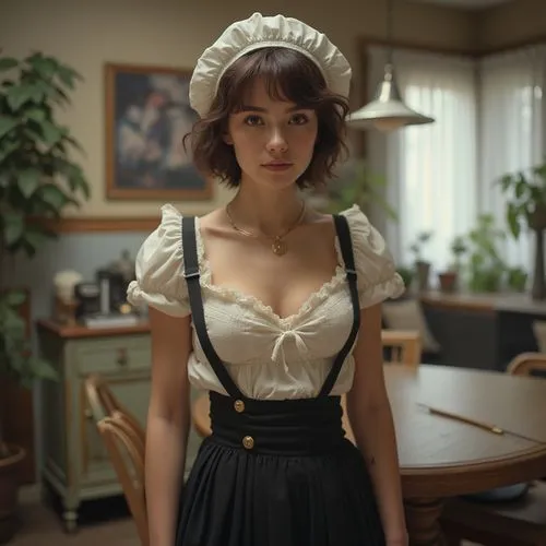 felicity jones,arterton,maid,fraulein,retro woman,housemaid