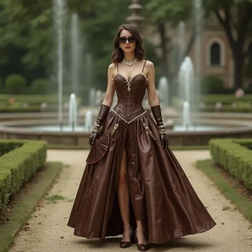 steampunk,duchesse,miss circassian,noblewoman,ball gown,a floor-length dress