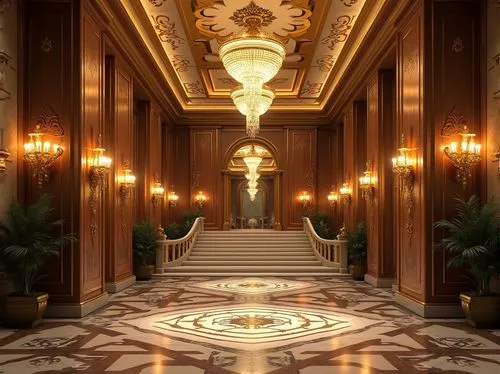 hallway,ornate room,ballroom,art deco background,corridors,cochere,staircase,entranceways,art deco,neoclassical,opulence,entrance hall,corridor,marble palace,baccarat,3d render,opulent,entranceway,hallway space,opulently,Photography,General,Realistic