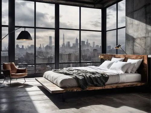 sleeping room,loft,modern room,great room,bedroom,roominess,headboards,bedroom window,chambre,bedrooms,headboard,lofts,modern decor,penthouses,minotti,abandoned room,sky apartment,contemporary decor,bedding,bedspread,Photography,Artistic Photography,Artistic Photography 07