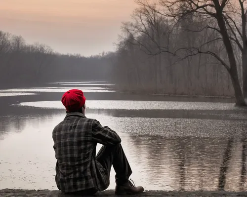 people fishing,solitude,fisherman,loneliness,contemplation,evening lake,man on a bench,tranquility,contemplative,to be alone,lonliness,waiting for fish,contemplate,beautiful lake,nature and man,winter lake,isolated,casting (fishing),fishing,monopod fisherman,Photography,Artistic Photography,Artistic Photography 13