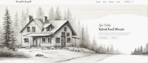 landing page,home page,wordpress design,homepage,web mockup,vintage theme,wooden hut,website design,log cabin,log home,rustic,small cabin,inverted cottage,portfolio,unhoused,background scrapbook,dribbble,guestbook,web design,website,Illustration,Black and White,Black and White 35