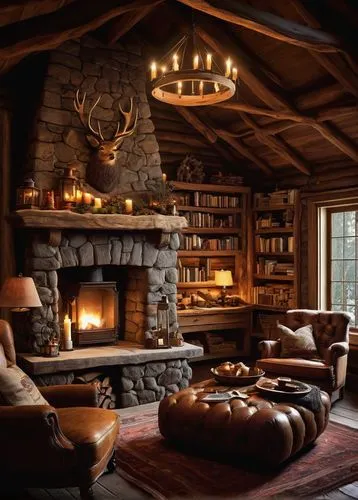 rustic aesthetic,coziest,fire place,log home,warm and cozy,coziness,fireplace,cabin,the cabin in the mountains,fireplaces,log cabin,cozier,family room,lodge,log fire,fireside,chalet,great room,livingroom,rustic,Art,Classical Oil Painting,Classical Oil Painting 25