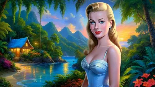 maureen o'hara - female,connie stevens - female,mamie van doren,the blonde in the river,disneyfied,cartoon video game background,landscape background,thumbelina,marylyn monroe - female,dorthy,background ivy,cinderella,disney character,jasmine,habanera,background image,3d background,satine,love background,paquita