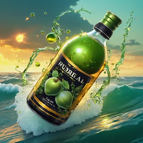 malibu rum,sea water splash,rhum agricole,spanish lime,caipirinha,dark 'n' stormy,splash water,saranka,kiwi coctail,mojito,green water,rum,passion fruit oil,rhum cremat,the green coconut,lime juice,absolut vodka,caipiroska,edible oil,green apple,Conceptual Art,Daily,Daily 11