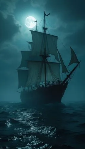 galleon,ghost ship,sail ship,pirate ship,sea sailing ship,whaleship,Photography,General,Fantasy