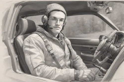 ayrton senna,rindt,nuvolari,fangio,pilote,richthofen,Digital Art,Pencil Sketch