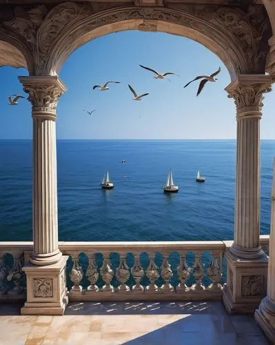 the mediterranean sea,window with sea view,windows wallpaper,balcon de europa,miramare,mediterranean sea,liguria,sicily,balustrade,sailing ships,italy liguria,menton,sea view,cascais,house of the sea,sailing boats,ocean view,ligures,south france,sitges,Conceptual Art,Daily,Daily 09