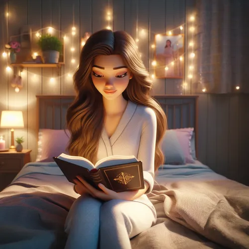 girl studying,relaxing reading,reading,bookworm,read a book,magic book,little girl reading,visual effect lighting,reading owl,book pages,girl in bed,the girl in nightie,fairytales,readers,music books,