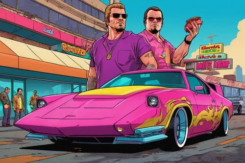 muscle car cartoon,porsche,pink car,testarossa,porsche targa,cartoon car,porsche turbo,elektrocar,porsche 930,porsche 944,pontiac fiero,porsche 914,car hop,ferrari testarossa,bobby-car,chevrolet corvette,porsche cayman,80s,porsche 928,corvette,Illustration,Vector,Vector 19