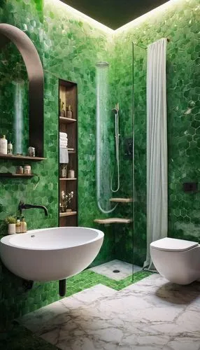 intensely green hornbeam wallpaper,luxury bathroom,bath room,bagno,modern minimalist bathroom,bathroom,banyo,green wallpaper,green living,green waterfall,wallcoverings,beauty room,interior modern design,hammam,bathtub,ensuite,wallcovering,marazzi,green forest,greenhut,Photography,General,Commercial