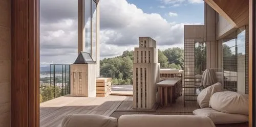 sky apartment,wooden windows,paris balcony,bedroom window,wood window,penthouse apartment,room divider,french windows,modern room,window view,casa fuster hotel,residential tower,block balcony,archidaily,sliding door,view from window,eco hotel,window treatment,japanese-style room,skyscapers,Photography,General,Realistic