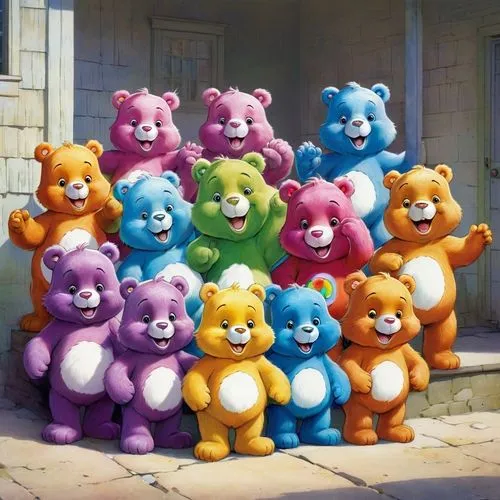 teddy bears,bebearia,teddybears,teddies,gummybears,the bears,Illustration,Paper based,Paper Based 03