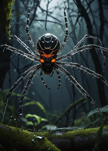 walking spider,tangle-web spider,arachnid,funnel web spider,baboon spider,spider,tarantula,harvestman,widow spider,edged hunting spider,arachnophobia,cinema 4d,spider silk,araneus,spiders,wolf spider,orb-weaver spider,spider's web,harvestmen,spider network,Illustration,Realistic Fantasy,Realistic Fantasy 36