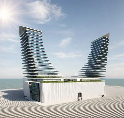 mamaia,knokke,3d rendering,futuristic architecture,cube stilt houses,futuristic art museum,largest hotel in dubai,jumeirah beach hotel,skyscapers,dunes house,offshore wind park,rubjerg knude lighthouse,residential tower,lido di ostia,lifeguard tower,archidaily,solar cell base,modern architecture,hotel barcelona city and coast,the observation deck,Architecture,General,Futurism,Futuristic 10