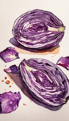 sliced eggplant,radicchio,red onion,onion peels,red cabbage,farmers market purple onions,petals purple,brinjal,purple yam,eggplant,eggplants,rosy garlic,chicory,endive,petals,persian onion,dried petals,petals of perfection,still life with onions,ornamental onion,Illustration,Paper based,Paper Based 07