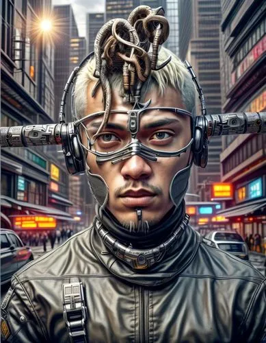 afrofuturism,cyberpunk,neuromancer,cyborg,cypherpunk,cyberpunks,cyber glasses,streampunk,cyberdog,cybernetic,world digital painting,futurist,cybernetically,xxxend,jasinski,shadowrun,kilik,makonnen,sci fiction illustration,cyberstar