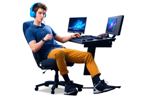 man with a computer,dj,cyberathlete,chair png,gamer,ergonomic,yapor,wireless headset,dendi,gamer zone,bleszinski,ergonomically,djerma,computer graphics,computer graphic,electrophysiologist,headset profile,blur office background,sjc,lavrik,Conceptual Art,Daily,Daily 22