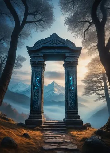 portal,fantasy picture,fantasy landscape,portals,blue door,stone gate,world digital painting,mausoleum ruins,asatru,seregil,erebor,stargates,heaven gate,tabernacles,the door,gateway,pandorica,wishing well,hall of the fallen,fantasy art,Photography,Documentary Photography,Documentary Photography 14