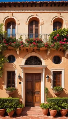 casabella,exterior decoration,tuscan,sicily window,portofino,casa,wrought iron,hacienda,provencal,townhouse,houses clipart,palazzo,pienza,palazzos,balcony garden,casitas,traditional house,inmobiliaria,beautiful home,townhouses,Illustration,American Style,American Style 04