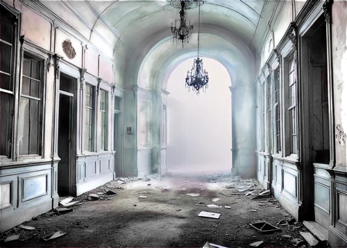 corridors,creepy doorway,lalaurie,hallway,haunted cathedral,asylum,corridor,doorways,abandoned room,reformatory,lostplace,neverwhere,sanitarium,the threshold of the house,ghost castle,abandoned place,empty interior,lost place,abandoned places,passageways,Conceptual Art,Fantasy,Fantasy 24