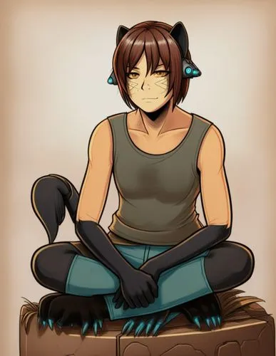 faunus,ricken,korra,sits,zacchara,tanuki,Illustration,Japanese style,Japanese Style 06