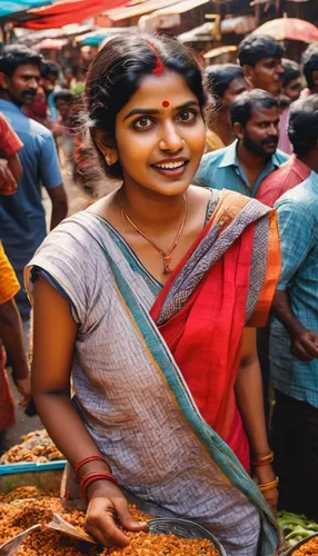 indian woman,dosa,kerala,jaya,pongal,bangladeshi taka,indian girl,vegetable market,vendors,sari,sevai,the market,maharashtrian cuisine,vendor,bengalenuhu,mangalore bajji,hindu,principal market,girl in cloth,large market,Conceptual Art,Oil color,Oil Color 18