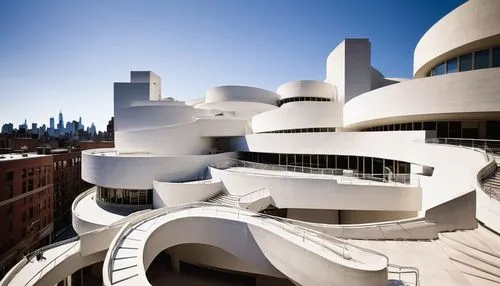 guggenheim museum,disney concert hall,disney hall,gehry,futuristic art museum,morphosis,safdie,libeskind,futuristic architecture,sfmoma,hearst,roof domes,shappell,knoedler,architecturally,bjarke,archigram,moma,diller,maxxi,Illustration,Black and White,Black and White 10