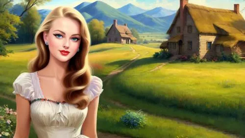 dorthy,landscape background,countrywoman,tuatha,eilonwy,jessamine