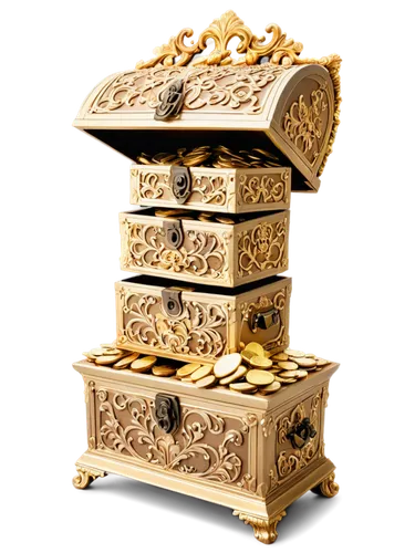 lyre box,treasure chest,music box,reliquary,reliquaries,chest of drawers,card box,ormolu,tabernacles,music chest,orchestrion,nightstands,replica of tutankhamun's treasure,ciborium,antique furniture,gilding,gift boxes,gold bullion,corinthian order,busybox,Conceptual Art,Fantasy,Fantasy 24