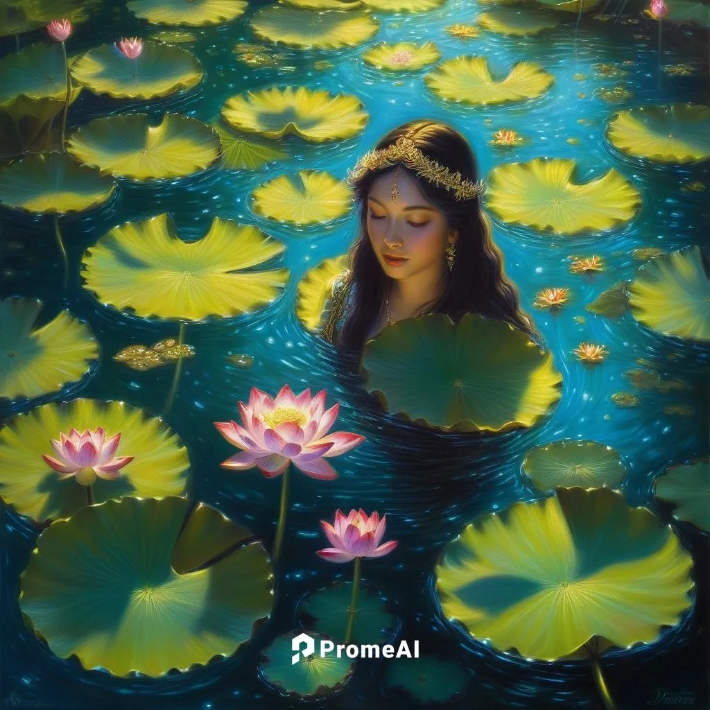 Lotus Blossoms in Enchanted Waters,water lilies,water lotus,waterlily,lotus on pond,lily pads,lotuses,water lilly,water lily,nymphaea,lotus flowers,lotus blossom,lotus pond,lily pond,lily pad,lilly po