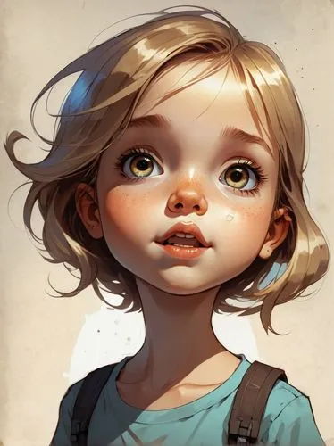 girl portrait,eloise,krita,liesel,annie,little girl,kids illustration,the little girl,young girl,clementine,evie,little girl in wind,kommuna,digital painting,girl drawing,evangeline,eliota,illustrator,royo,nelisse,Illustration,Children,Children 04