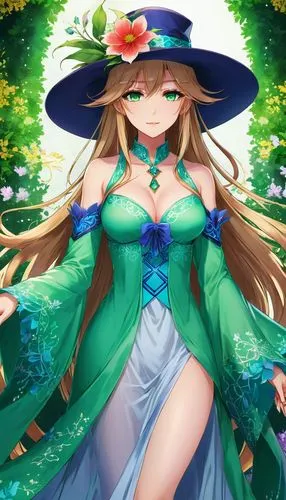 sanae,yunan,marisa,ukyo,rusalka,yggdrasil,Illustration,Japanese style,Japanese Style 03