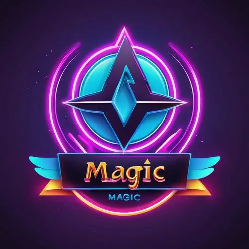 create "Magic Render" logo "MR" is highlight in logo ,the logo for magic, which has blue and purple shapes with a pink circle,magicicada,agic,magika,magida,magistrat,magic,Unique,Design,Logo Design