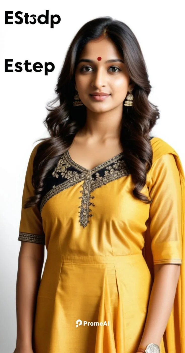 an image of a woman wearing a yellow outfit,estep,padmapriya,sridevi,ekta,vastu,esdp