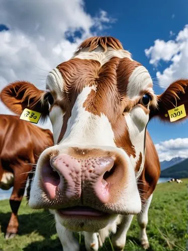 allgäu brown cattle,happy cows,dairy cows,fonterra,simmental cattle,ears of cows,Photography,General,Realistic