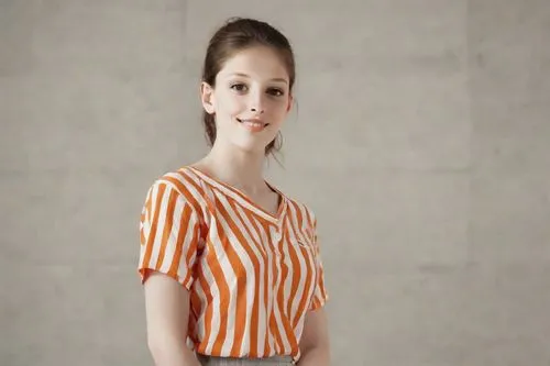 pin stripe,blouse,striped background,girl in t-shirt,orange,long-sleeved t-shirt,orange color,bright orange,horizontal stripes,women fashion,female model,women clothes,women's clothing,stewardess,one-piece garment,girl in a long,yellow orange,murcott orange,dress doll,orange half