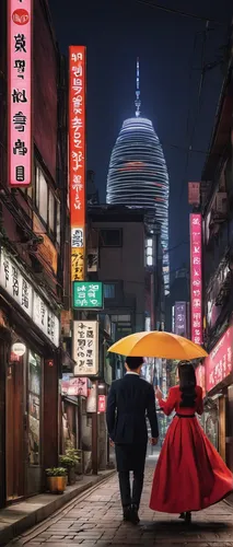 japanese umbrellas,japanese umbrella,seoul,kyoto,asakusa,busan night scene,asian umbrella,darjeeling,shinjuku,tokyo,hanbok,south korea,korea,japan's three great night views,man with umbrella,hanok,huge umbrellas,korean culture,seoul namdaemun,busan,Illustration,Retro,Retro 05