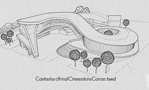 an architectural drawing of the entrance to a concert hall,cisterns,cistern,centrifuge,concrete mixer,centrifuges,culverts,Design Sketch,Design Sketch,Detailed Outline